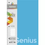 Spirálfüzet, A4, kockás, 80 lap, PP bortító, SHKOLYARYK "Genius", vegyes