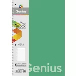 Spirálfüzet, A4, kockás, 80 lap, PP bortító, SHKOLYARYK "Genius", vegyes