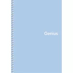 Spirálfüzet, A5, kockás, 80 lap, PP borító, SHKOLYARYK "Genius Pastel", vegyes
