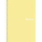 Spirálfüzet, A5, kockás, 80 lap, PP borító, SHKOLYARYK "Genius Pastel", vegyes