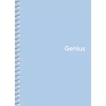 Spirálfüzet, A6, kockás, 80 lap, PP borító, SHKOLYARYK "Genius Pastel", vegyes