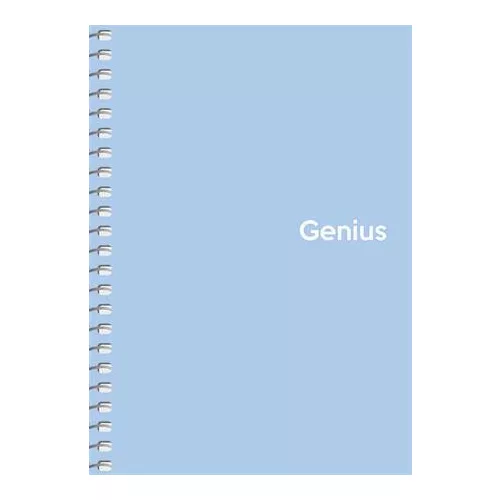 Spirálfüzet, A6, kockás, 80 lap, PP borító, SHKOLYARYK "Genius Pastel", vegyes