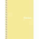 Spirálfüzet, A6, kockás, 80 lap, PP borító, SHKOLYARYK "Genius Pastel", vegyes