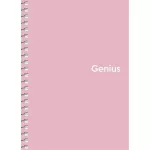 Spirálfüzet, A6, kockás, 80 lap, PP borító, SHKOLYARYK "Genius Pastel", vegyes