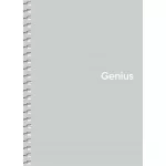 Spirálfüzet, A6, kockás, 80 lap, PP borító, SHKOLYARYK "Genius Pastel", vegyes