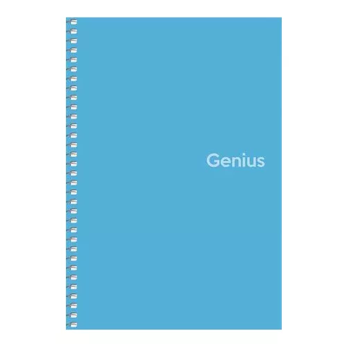 Spirálfüzet, A5, kockás, 80 lap, PP borító, SHKOLYARYK "Genius", vegyes