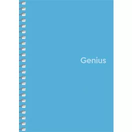   Spirálfüzet, A6, kockás, 80 lap, PP borító, SHKOLYARYK "Genius", vegyes