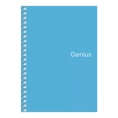 Spirálfüzet, A6, kockás, 80 lap, PP borító, SHKOLYARYK "Genius", vegyes