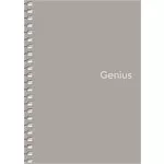 Spirálfüzet, A6, kockás, 80 lap, PP borító, SHKOLYARYK "Genius", vegyes