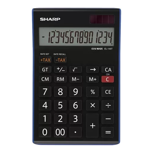 Számológép, asztali, 14 számjegy, SHARP "EL-145TBL"