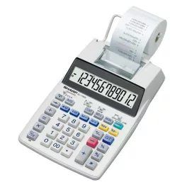   Számológép, szalagos, 12 számjegy, 2 színű nyomtató, SHARP "EL-1750V"
