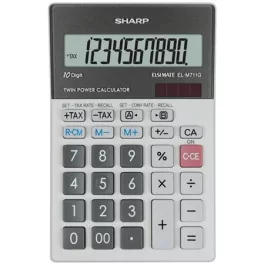   Számológép, asztali, 10 számjegy, SHARP "EL-M711G"