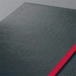 Jegyzetfüzet, exkluzív, A4, vonalas, 97 lap, keményfedeles, SIGEL "Conceptum Red Edition", fekete-piros
