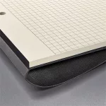 Füzet, exkluzív, A5, kockás, 60 lap, keményfedeles, SIGEL "Conceptum", fekete