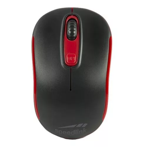 Egér, vezeték nélküli, optikai, USB, SPEEDLINK "Ceptica", fekete és piros