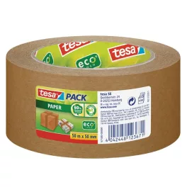   Csomagolószalag, papír, 50 mm x 50 m, TESA "tesapack® 57180" barna