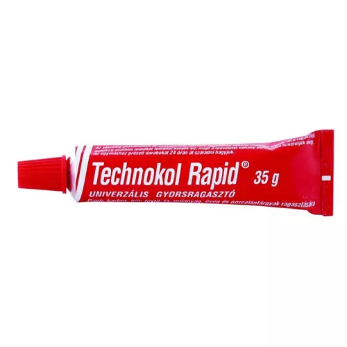 Ragasztó, folyékony, 35 g, TECHNOKOL "Rapid", piros