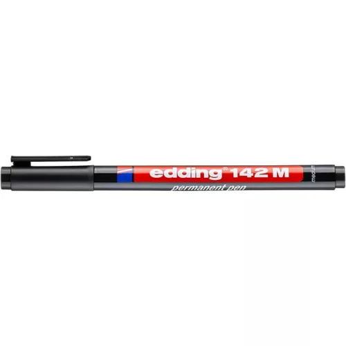 Alkoholos marker, OHP, 1 mm, EDDING "142 M", fekete