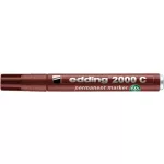 Alkoholos marker, 1,5-3 mm, kúpos, EDDING "2000", barna