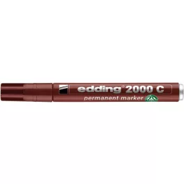   Alkoholos marker, 1,5-3 mm, kúpos, EDDING "2000", barna