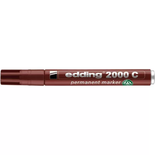 Alkoholos marker, 1,5-3 mm, kúpos, EDDING "2000", barna