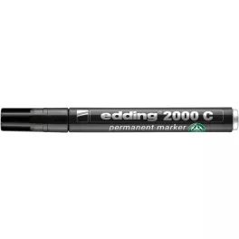   Alkoholos marker, 1,5-3 mm, kúpos, EDDING "2000", fekete
