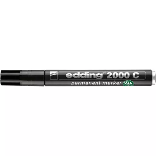 Alkoholos marker, 1,5-3 mm, kúpos, EDDING "2000", fekete
