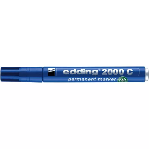 Alkoholos marker, 1,5-3 mm, kúpos, EDDING "2000", kék