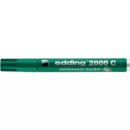   Alkoholos marker, 1,5-3 mm, kúpos, EDDING "2000", zöld