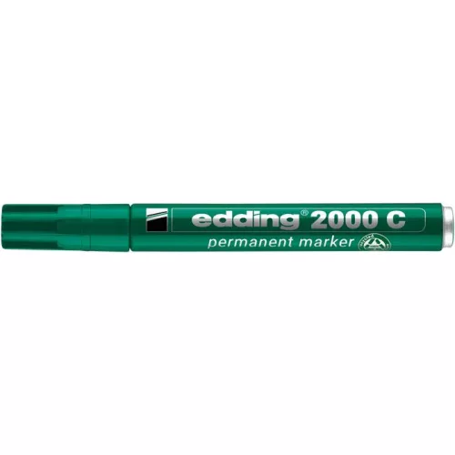 Alkoholos marker, 1,5-3 mm, kúpos, EDDING "2000", zöld