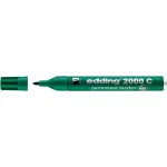 Alkoholos marker, 1,5-3 mm, kúpos, EDDING "2000", zöld