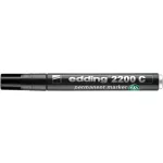 Alkoholos marker, 1-5 mm, vágott, EDDING "2200", fekete