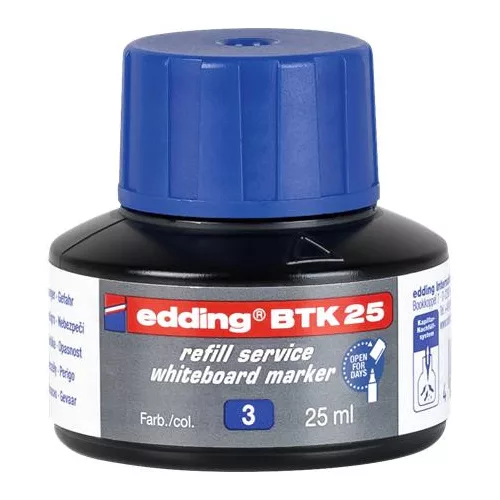 Utántöltő tábla- és flipchart markerhez, EDDING "BTK 25", kék