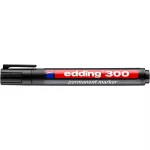 Alkoholos marker, 1,5-3 mm, kúpos, EDDING "300", fekete