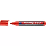 Alkoholos marker, 1-5 mm, vágott, EDDING "330", piros