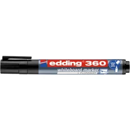   Tábla- és flipchart marker, 1,5-3 mm, kúpos, EDDING "360", fekete