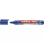 Tábla- és flipchart marker, 1,5-3 mm, kúpos, EDDING "360", kék