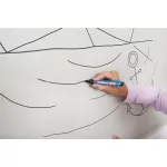Flipchart marker, 1,5-3 mm, kúpos, EDDING "380", piros