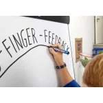 Flipchart marker, 1,5-3 mm, kúpos, EDDING "380", piros