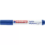 Textilmarker, 2-3 mm, kúpos, EDDING "4500", kék