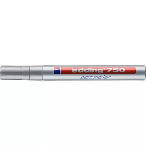 Lakkmarker, 2-4 mm, EDDING "750", ezüst
