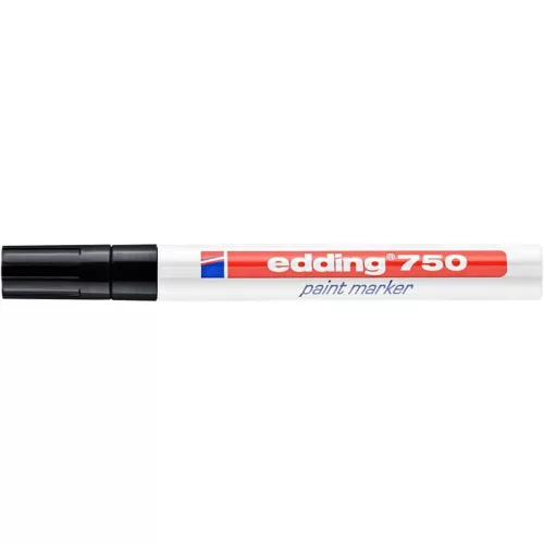 Lakkmarker, 2-4 mm, EDDING "750", fekete