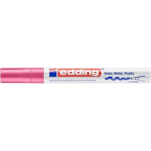 Lakkmarker, 2-4 mm, EDDING "750", rózsaszín