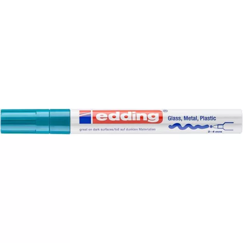 Lakkmarker, 2-4 mm, EDDING "750", világoskék
