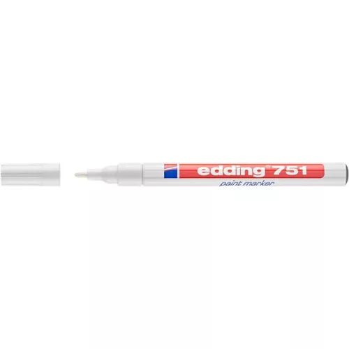 Lakkmarker, 1-2 mm, EDDING "751", fehér
