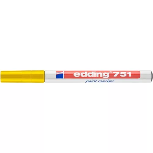 Lakkmarker, 1-2 mm, EDDING "751", sárga