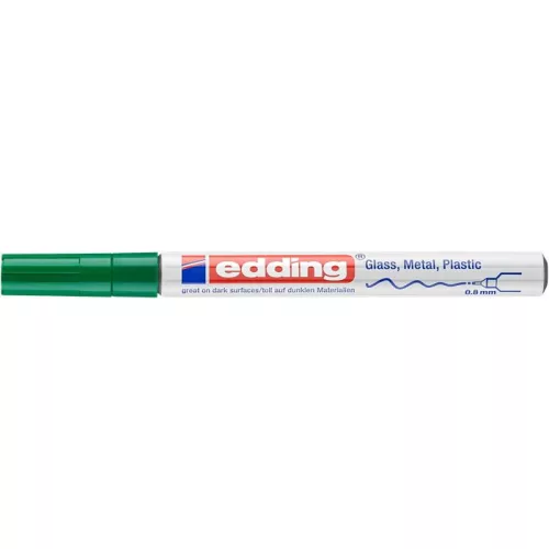 Lakkmarker, 0,8 mm, EDDING "780", zöld
