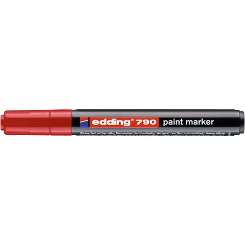 Lakkmarker, 2-3 mm, EDDING "790", piros