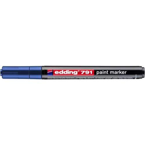 Lakkmarker, 1-2 mm, EDDING "791", kék
