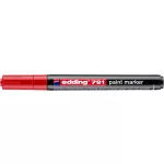 Lakkmarker, 1-2 mm, EDDING "791", piros
